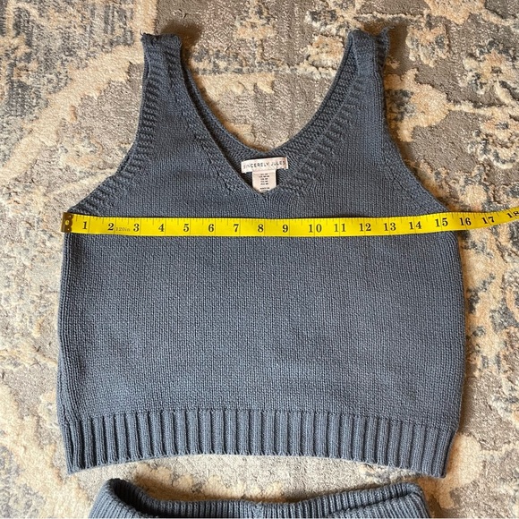 Sincerely Jules Blue Wide Leg Knit Pants & Top Set - Picture 9 of 10
